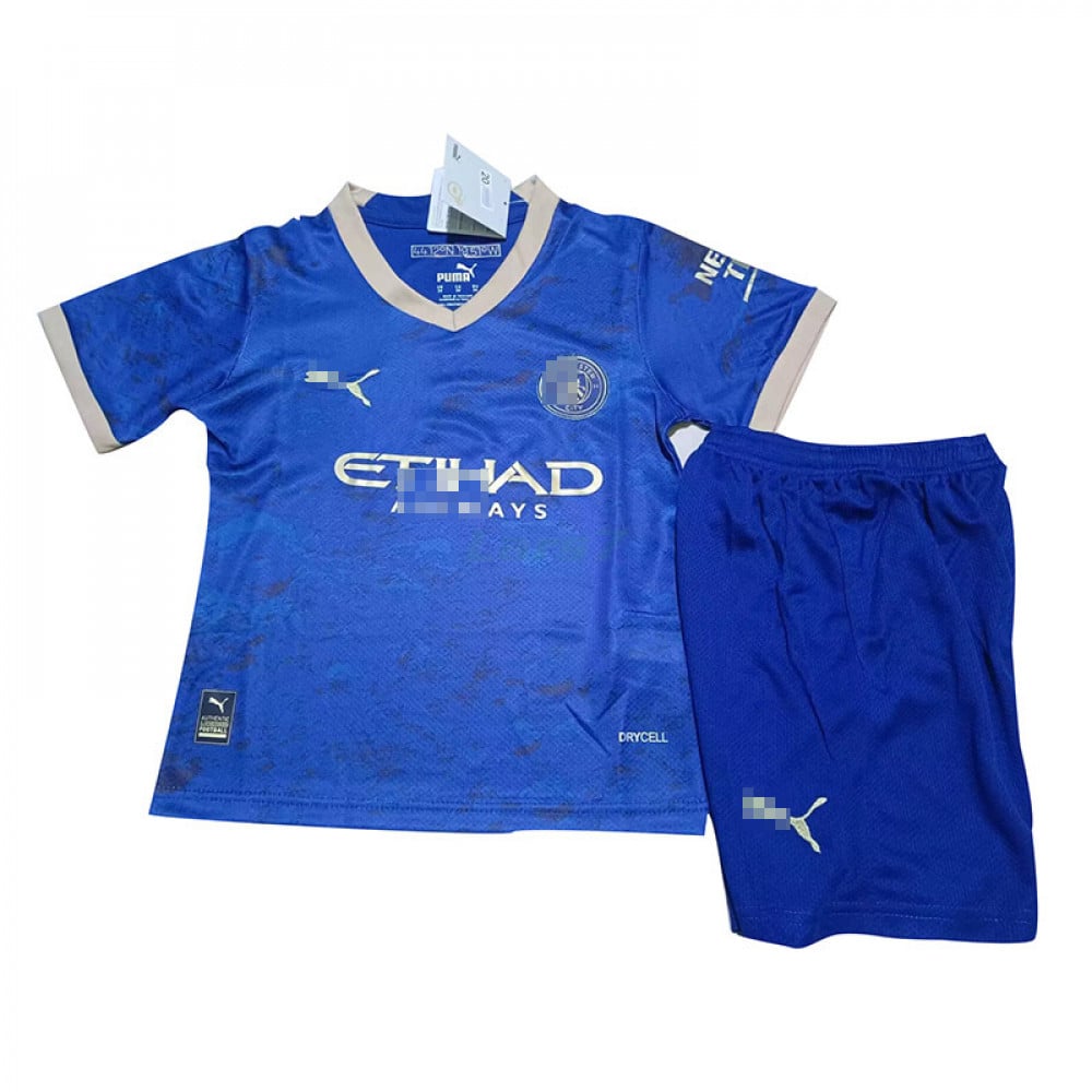 Camiseta Manchester City 2023/2024 Año Nuevo Chino Azul Niño Kit 