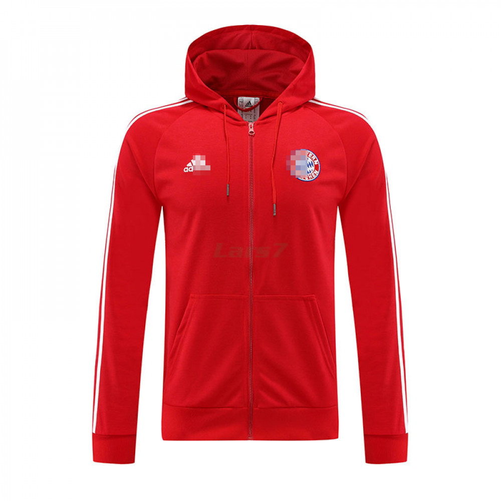 Chaqueta Bayern Múnich 2022/2023 Con Capucha Rojo