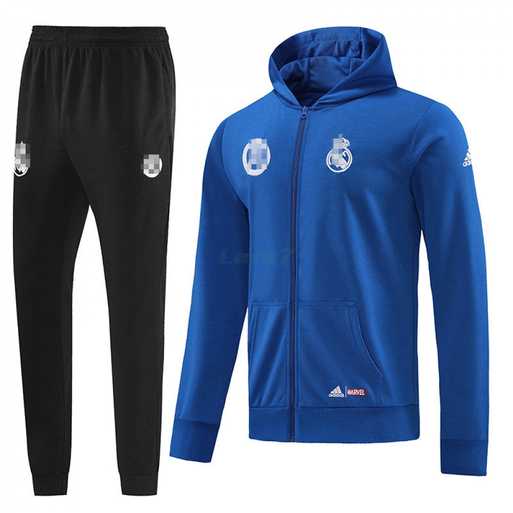 Chaqueta Real Madrid 2022/2023 Con Capucha Azul Real 