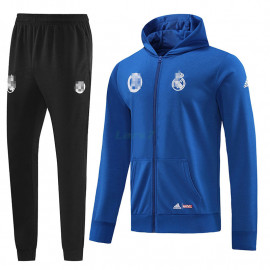 Chaqueta Real Madrid 2022/2023 Con Capucha Azul Real