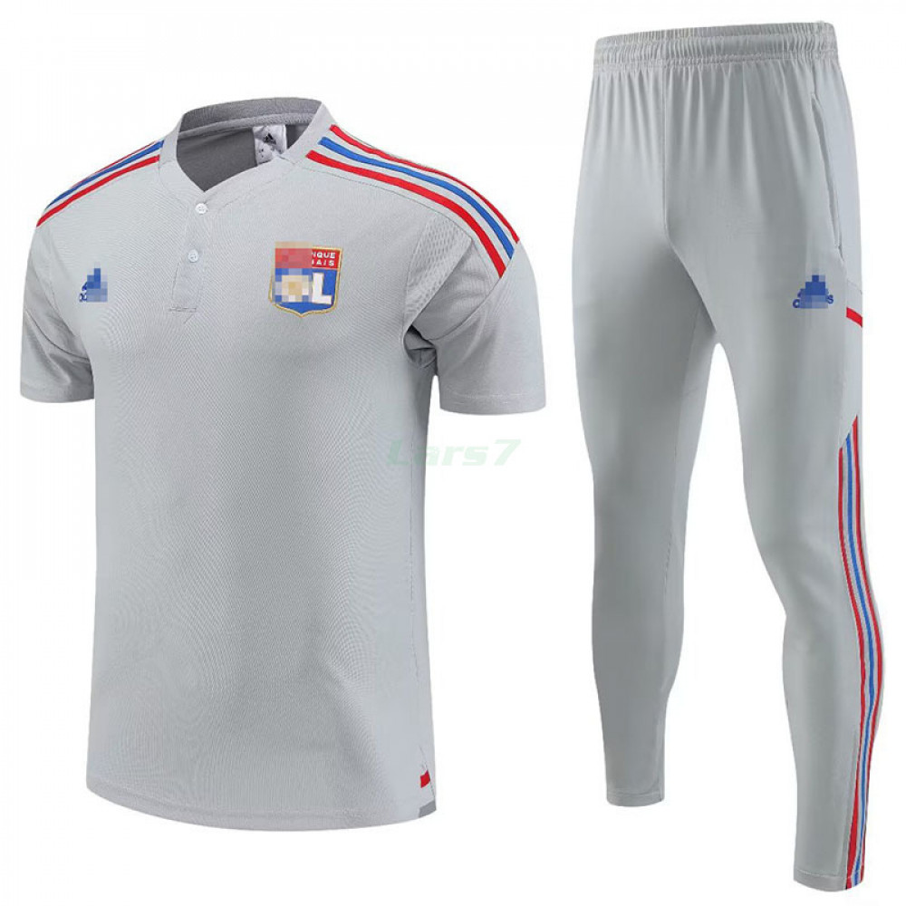 Camiseta de Entrenamiento Olympique Lyon 2023/2024 Kit Gris