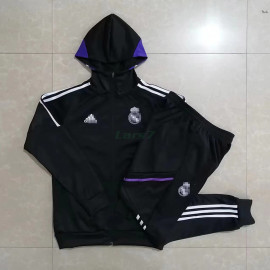 Chandal Real Madrid 2023/2024 Con Capucha Negro