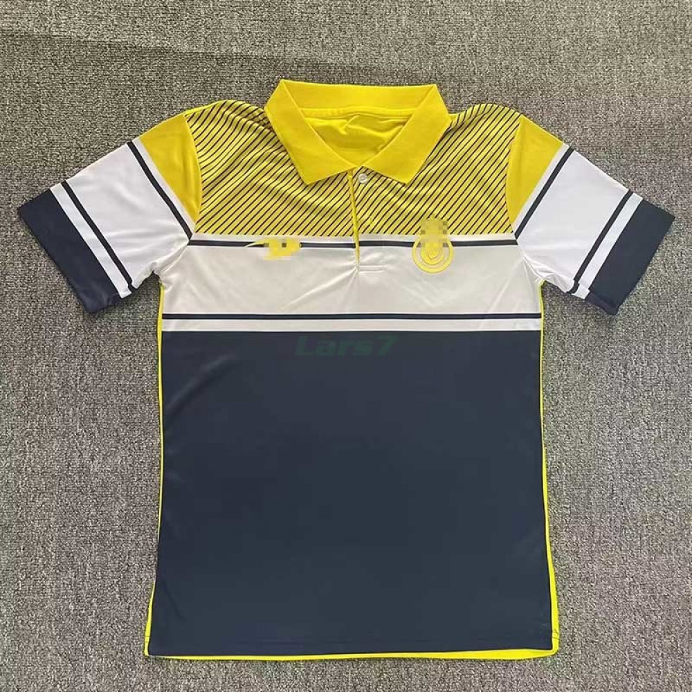 Polo Al-Nassr FC 2023/2024 Amarillo/Blanco/Azul