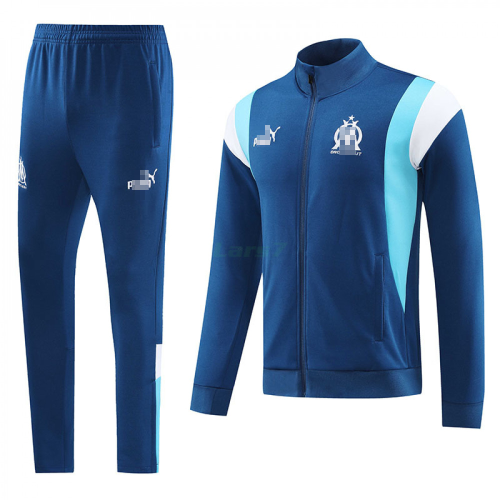 Chandal Olympique Marsella 2023/2024 Azul Oscuro