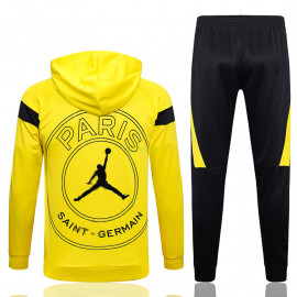 Sudadera De Entrenamiento PSG 2023/2024 Con Capucha Kit Amarillo/Negro