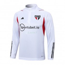 Sudadera De Entrenamiento São Paulo 2023/2024 Blanco