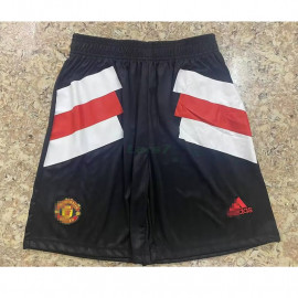 Pantalón Corto Manchester United 2023/2024 Negro/Blanco