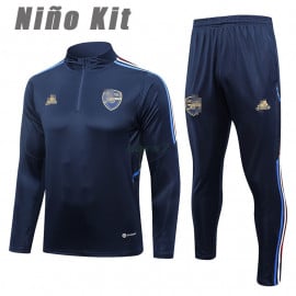 Sudadera De Entrenamiento Arsenal 2023/2024 Niño Kit Azul Marino