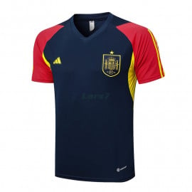 Camiseta de Entrenamiento España 2023 Azul Marino/Rojo