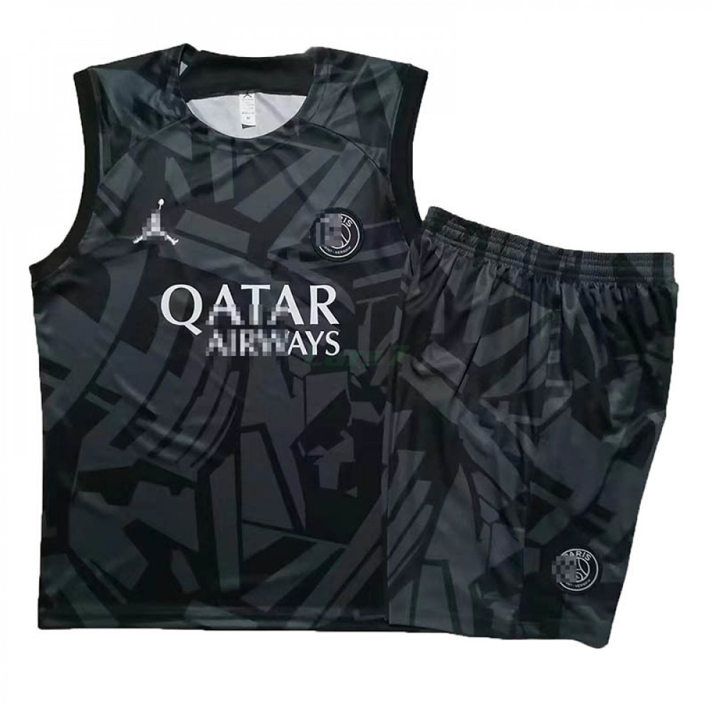 Camiseta de Entrenamiento PSG Sin Mangas 2023/2024 Kit Negro