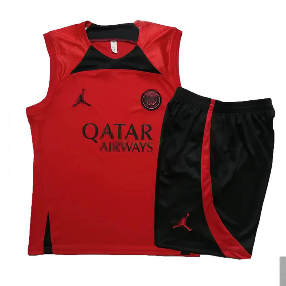 Camiseta de Entrenamiento PSG Sin Mangas 2023/2024 Kit Rojo