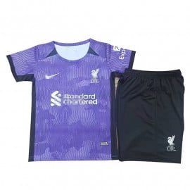 Camiseta Liverpool 2023/2024 Morado Niño Kit