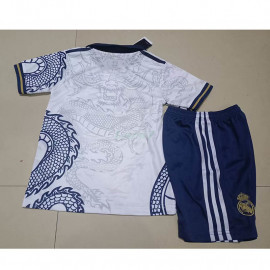 Camiseta Real Madrid 2023/2024 Blanco/Azul Niño Kit