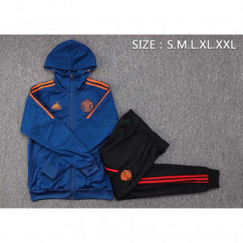 Chaqueta Manchester United 2023/2024 Con Capucha Azul Oscuro