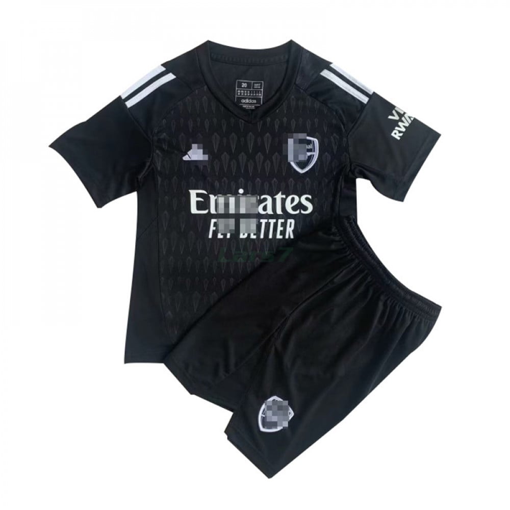 Camiseta De Portero Arsenal 2023/2024 Niño Kit Negro