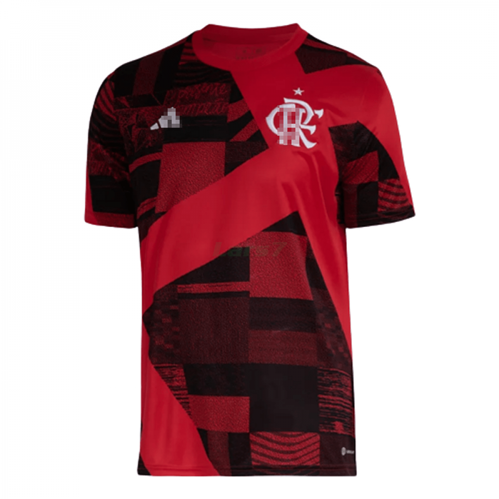 Camiseta Flamengo 2023/2024 Pre-Match Rojo/Negro