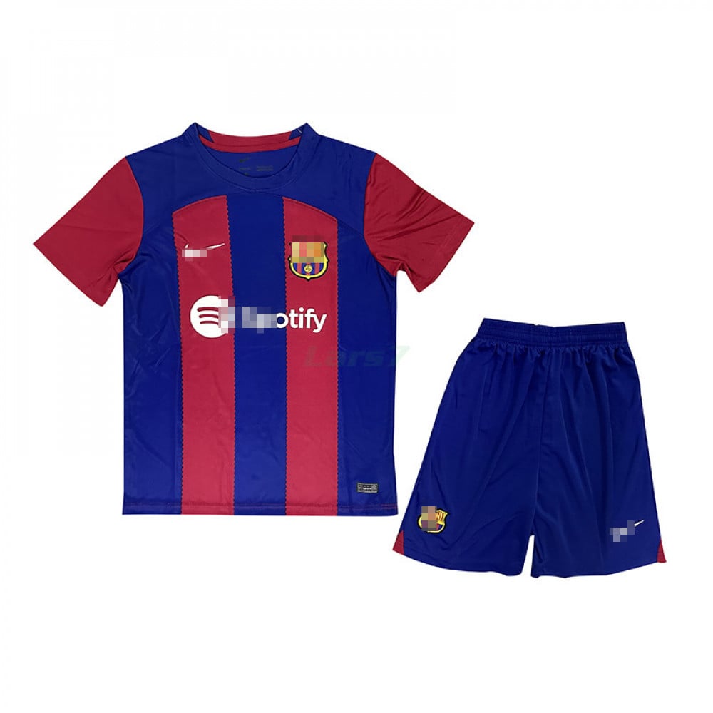 Camiseta Barcelona 2023/2024 Segunda Equipación Niño Kit -  Camisetasdefutbolshop