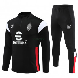 Sudadera de Entrenamiento AC Milan 2023/2024 Negro/Blanco