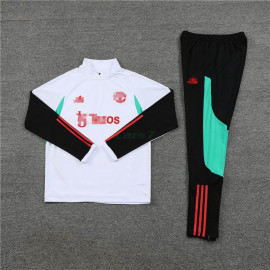 Sudadera de Entrenamiento Manchester United 2023/2024 Blanco/Verde