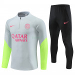 Sudadera de Entrenamiento PSG 2023/2024 Kit Gris/Verde Fluorescente