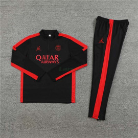 Sudadera de Entrenamiento PSG 2023/2024 Negro/Rojo