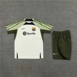 Camiseta de Entrenamiento Barcelona 2023/2024 Kit Beige/Verde
