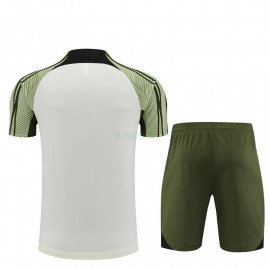 Camiseta de Entrenamiento Barcelona 2023/2024 Niño Kit Beige/Verde