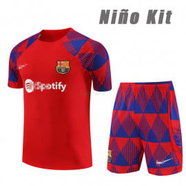 Camiseta de Entrenamiento Barcelona 2023/2024 Niño Kit Rojo/Azul