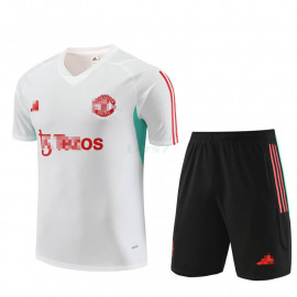 Camiseta de Entrenamiento Manchester United 2023/2024 Blanco