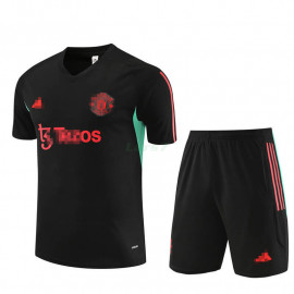 Camiseta de Entrenamiento Manchester United 2023/2024 Kit Negro/Verde