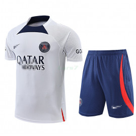 Camiseta de Entrenamiento PSG 2022/2023 Blanco/Azul Marino