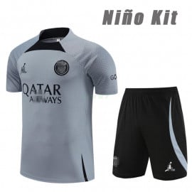Camiseta de Entrenamiento PSG 2023/2024 Niño Kit Gris