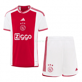 Camiseta Ajax de Ámsterdam 1ª Equipación 2023/2024 Niño Kit