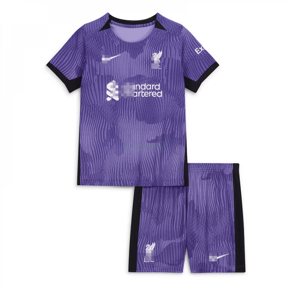 Camiseta Liverpool 3ª Equipación 2023/2024 Niño Kit