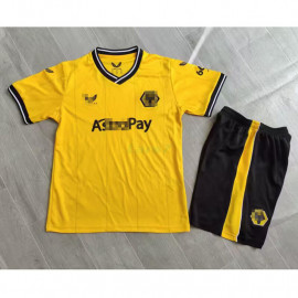 Camiseta Wolverhampton Wanderers 1ª Equipación 2023/2024 Niño Kit