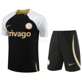 Camiseta de Entrenamiento Chelsea FC 2023/2024 Negro/Blanco