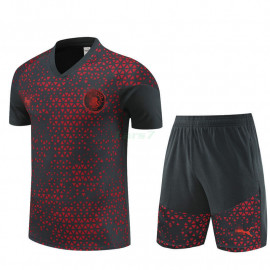 Camiseta de Entrenamiento Manchester City 2023/2024 Negro/Rojo