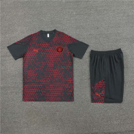 Camiseta de Entrenamiento Manchester City 2023/2024 Negro/Rojo