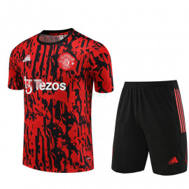 Camiseta de Entrenamiento Manchester United 2023/2024 Rojo/Negro