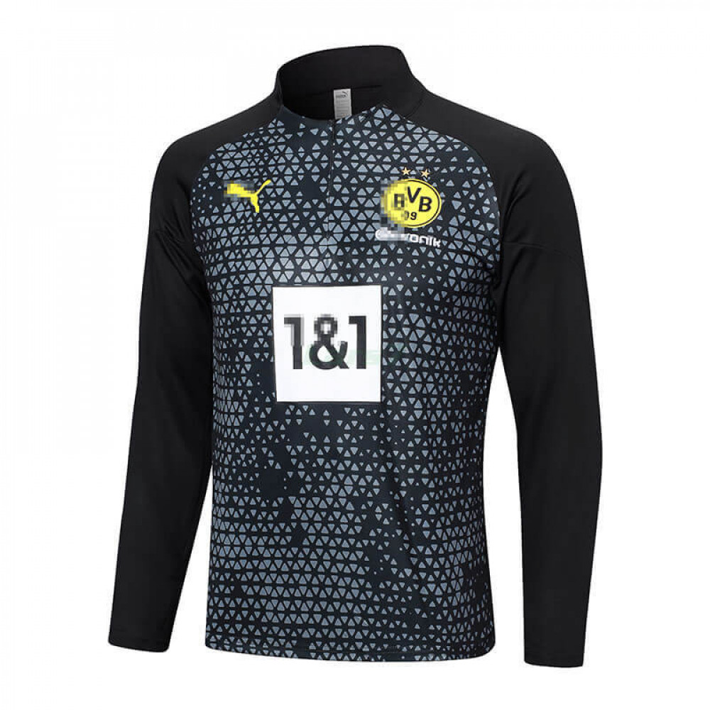 Sudadera de Entrenamiento Borussia Dortmund 2023/2024 Negro/Gris