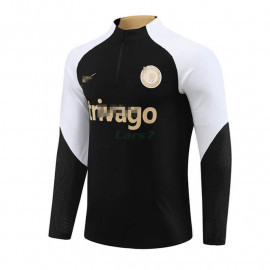 Sudadera de Entrenamiento Chelsea FC 2023/2024 Negro/Blanco