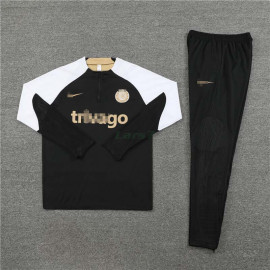 Sudadera de Entrenamiento Chelsea FC 2023/2024 Negro/Blanco