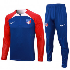 Sudadera De Entrenamiento Atlético de Madrid 2023/2024 Azul/Rojo