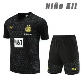 Camiseta de Entrenamiento Borussia Dortmund 2023/2024 Niño Kit Negro
