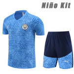 Camiseta de Entrenamiento Manchester City 2023/2024 Niño Kit Azul Claro