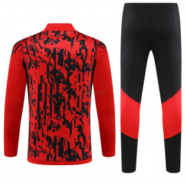 Sudadera de Entrenamiento Manchester United 2023/2024 Niño Kit Rojo/Negro