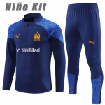 Sudadera de Entrenamiento Olympique Marsella 2023/2024 Niño Kit Azul