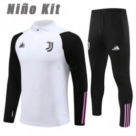 Sudadera De Entrenamiento Juventus 2023/2024 Niño Kit Blanco/Negro