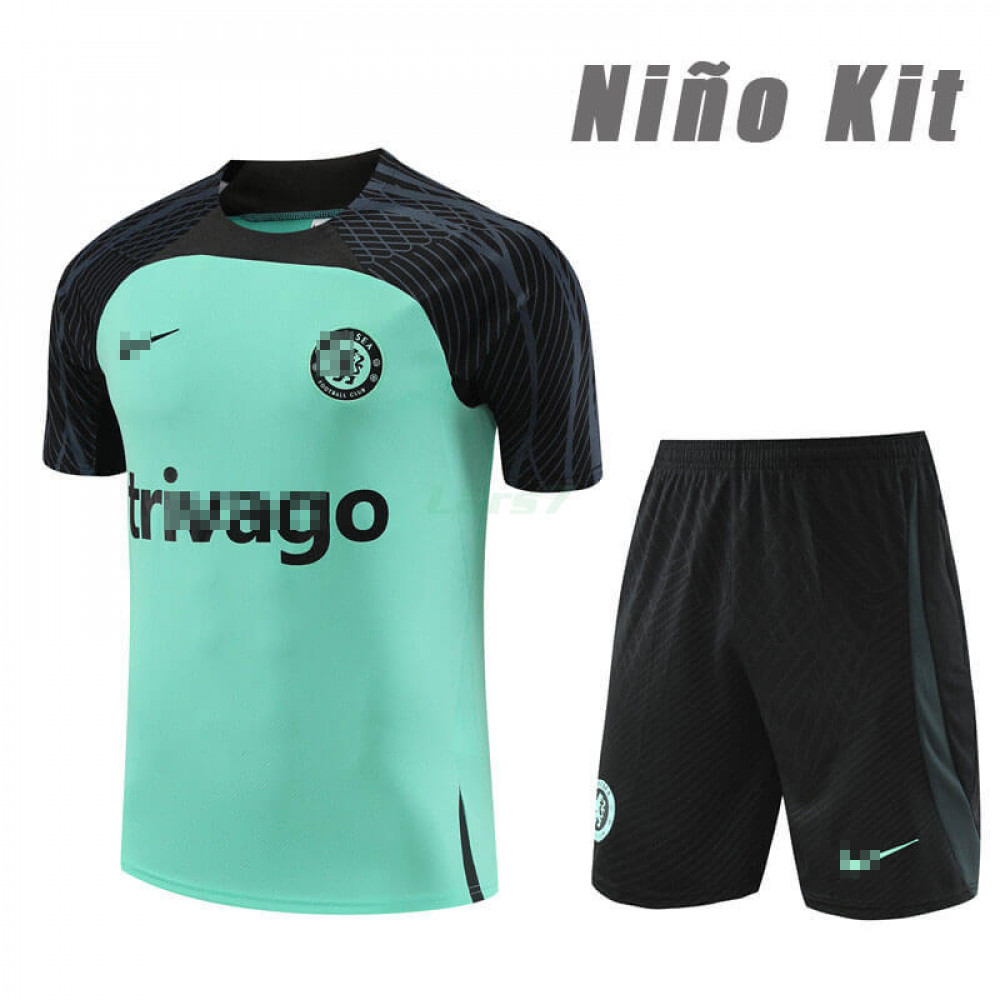 Camiseta de Entrenamiento Chelsea 2023/2024 Niño Kit Verde 