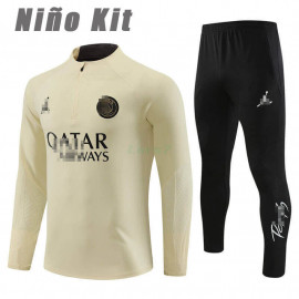 Sudadera de Entrenamiento PSG 2023/2024 Niño Kit Beige